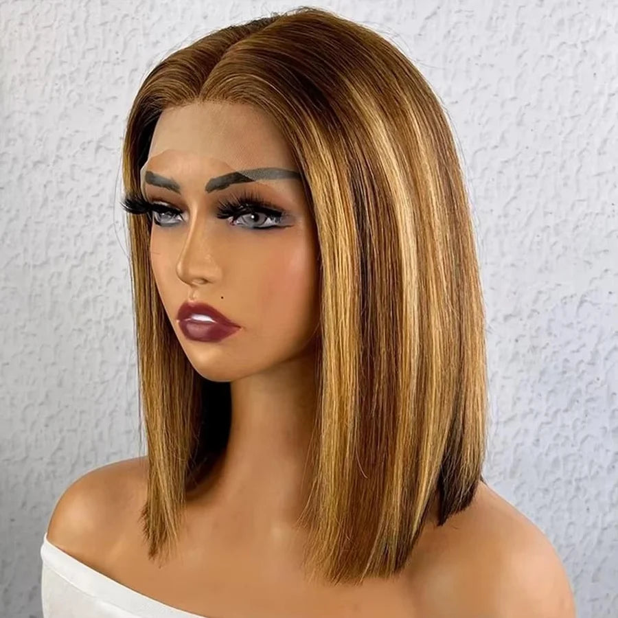 The Milano Luxe Bob – 13x4 Piano Colour Human Hair Wig – ForHer Hair